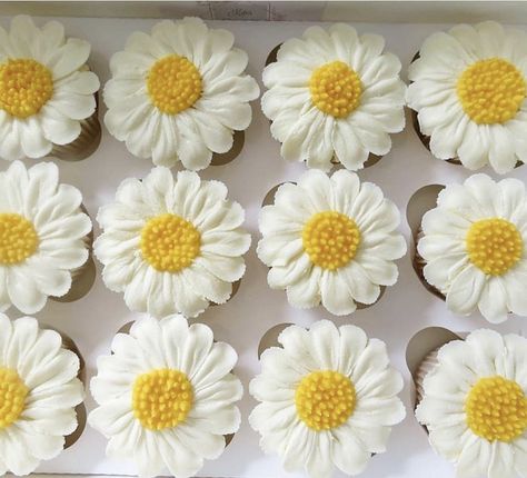 Two Groovy Birthday Desserts, Daisy Themed Second Birthday, Daisy 1st Birthday Cookies, Daisy Shaped Cake, Retro Daisy Birthday Cake, Daisy Theme Cupcakes, Daisy Flower Cupcakes, Too Groovy Birthday Cake, Daisy Cupcake Cake