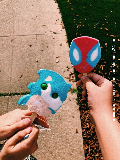 Spider Man Popsicle, Spiderman Popsicle, Sonic Popsicle, Epic Sleepover, Hedgehog Game, Blue Bunny, Icecream Bar, The Spider, Love My Boyfriend