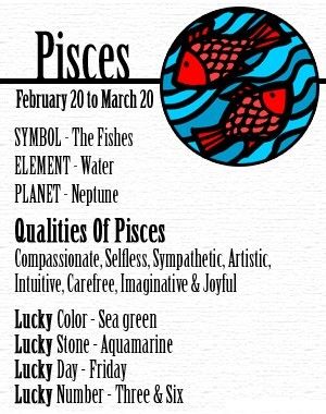 That's so funny... Lucky color is one of my favorite colors, lucky stone is my birthstone... lucky day is my fav day of the week (OVBIOUSLY), and lucky number... 1 used to be my sisters softball number. LOVE THIS. Pisces Meaning, Zodia Pești, Pisces Star Sign, All About Pisces, Aries And Pisces, Pisces Girl, Pisces Quotes, Pisces Woman, Lucky Colour