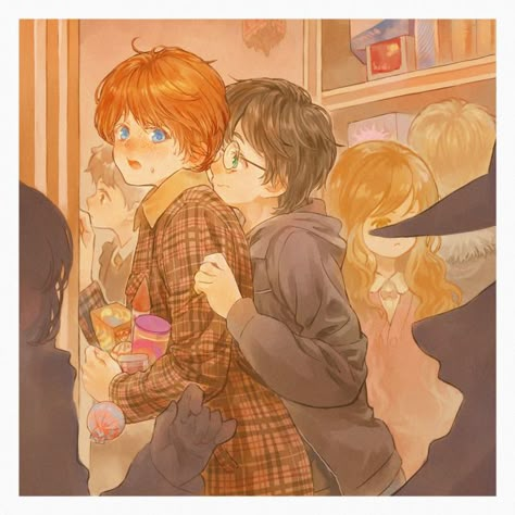 Harry and Ron having a date in Hogsmeade Ron X Harry Ship Fanart, Ron X Harry, Ron Weasley Fan Art, Harry Potter Dibujos, Harry Potter And Ron Weasley, Harry Potter And Ron, Harry And Ron, Ron And Harry, Ronald Weasley