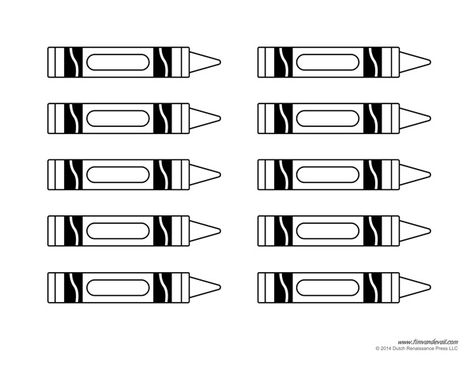 crayon template Crayon Template, A5 Printables, Shape Templates, Crayon Art Melted, Crayon Art, Tag Template, Templates Printable Free, Label Templates, School Crafts