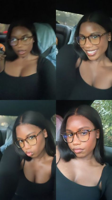 Glasses Inspo Black Women, Cute Glasses Frames For Oval Faces, Glasses On Black Girls, Glasses For Big Nose Women, Brown Glasses Aesthetic, Glasses Frames Black Women, Glasses For Chubby Faces, Glasses On Black Women, Glasses Frames For Round Faces