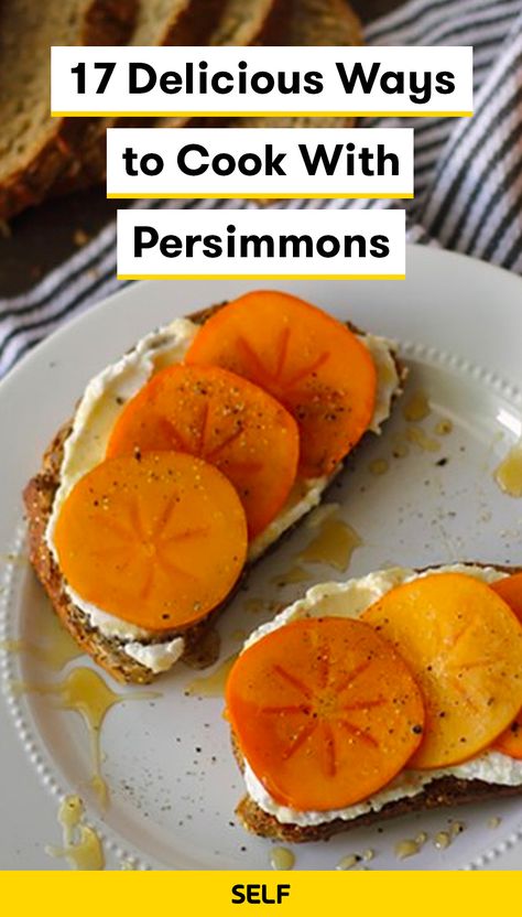 What To Do With Persimmons, Recipes With Persimmons, Persimmons Recipes, Persimmon Recipes Healthy, How To Use Persimmons, How To Prepare Persimmons, Healthy Persimmon Recipes, How To Eat Persimmons, Fuyu Persimmon Recipes