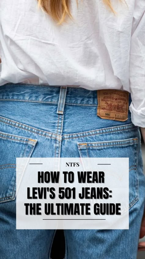 Womens Denim Jeans, How To Style Levis Jeans, Perfect Length Jeans, Classic Jean Outfits For Women, Vintage Levis Aesthetic, Dark Wash Straight Jeans Outfit, How To Wear Mens Jeans For Women, How Many Jeans Should I Own, Low Rise Levis Jeans Outfit