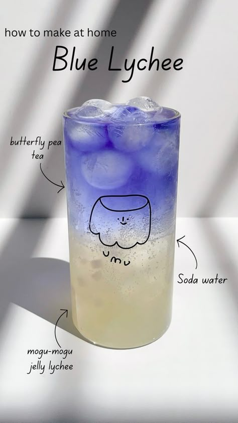 How To Make Aesthetic Drinks, Chinese Drink Recipes, Asian Drink Recipes, Drink Ideas Nonalcoholic, Diy Drinks At Home, Aesthetic Drinks Recipe, Types Of Drinks, Drink Cafe, Soft Drinks Recipes