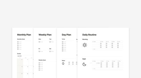 Easlo Notion Template For Work, Notion Inspiration, Notion Inspo, Simple Weekly Planner, Financial Growth, Notion Templates, Small Business Planner, Study Schedule, Media Planner