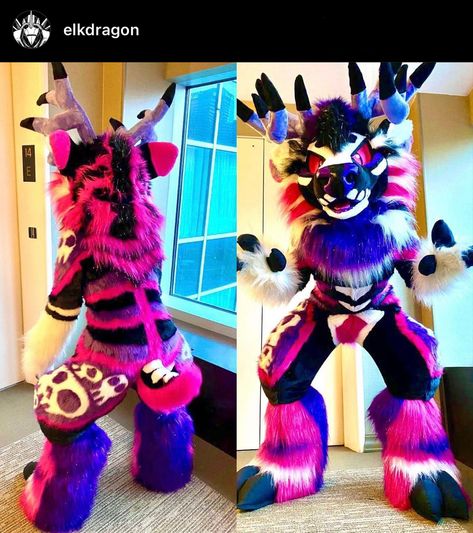 Deer Fursuit, Therian Mask Ideas, Dino Mask, Cute Fursuits, Fursuit Ideas, Fur Suits, Cool Fursuits, Therian Mask, Looking For Friends