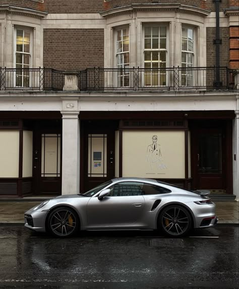 London Cars, Grey Porsche, Aesthetic Cars, London Vibes, London Aesthetic, Last Ride, Turbo S, Porsche 356, Luxury Suv