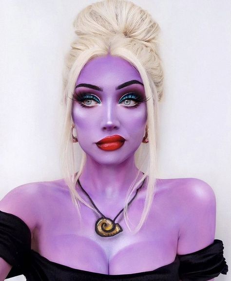 Ursula Makeup, Costumes Scary, Ursula Costume, Halloweenský Makeup, Clever Halloween, Villain Costumes, Amazing Halloween Makeup, Halloween Makeup Inspiration, Character Makeup