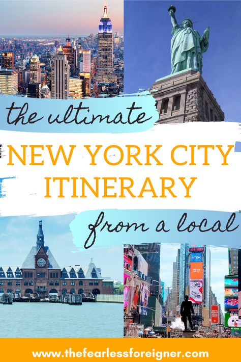 A 4 Day NYC Itinerary for First Time Visitors - The Fearless Foreigner Travel To Nyc, Nyc Itinerary, New York City Christmas, Things To Do In Nyc, New York City Vacation, City Christmas, Visiting Nyc, Grand Central Station, New York City Travel