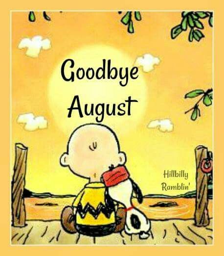 Goodbye August Peanuts Gang Quotes, Snoopy Calendar, Bye August, Hello September Images, Goodbye August, Labor Day Pictures, Snoopy Fall, Peanuts Wallpaper, August Quotes