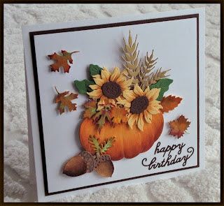 Diy Fall Birthday Cards, Fall Themed Birthday Cards, Autumn Birthday Cards, Fall Birthday Card Ideas, Thanksgiving Cards Handmade Ideas, Sunflower Cards Handmade, Thanksgiving Homemade Cards, Autumn Sunflowers, Fall Cards Handmade