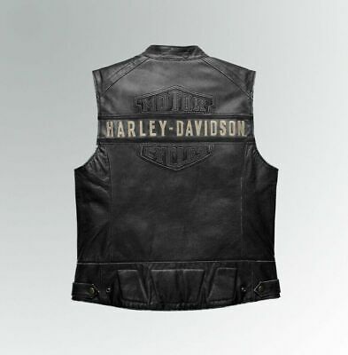 Find many great new & used options and get the best deals for New Men's Passing Link Leather Vest || Harley Davidson Biker Motorcycle Vest 🏍️ at the best online prices at eBay! Free shipping for many products! Tom Hardy Bane, Harley Davidson Vest, Leather Biker Vest, Harley Davidson Vintage, Black Leather Vest, Motorcycle Vest, Harley Davidson Logo, Biker Vest, Cafe Racer Motorcycle