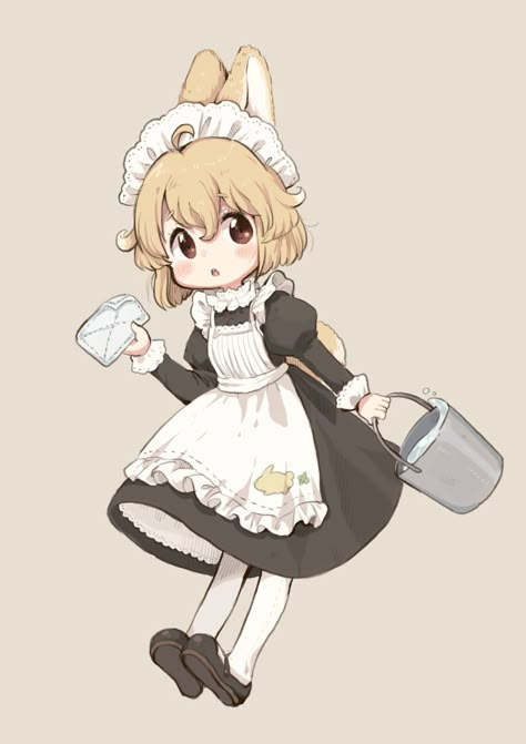 Anime Bebe, Anime Maid, Chibi Anime Kawaii, Chibi Girl, Maid Outfit, Wallpapers Images, Chibi Characters, Cute Anime Chibi, Kawaii Chibi