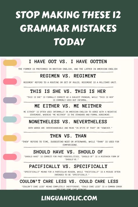 Stop making these 12 grammar mistakes today with our easy-to-follow guide. Perfect for bloggers, students, and professionals. English 101, Common Grammar Mistakes, Comma Rules, Simple English Sentences, Should Have Known Better, Grammar Mistakes, British English, Rare Words, Words To Use