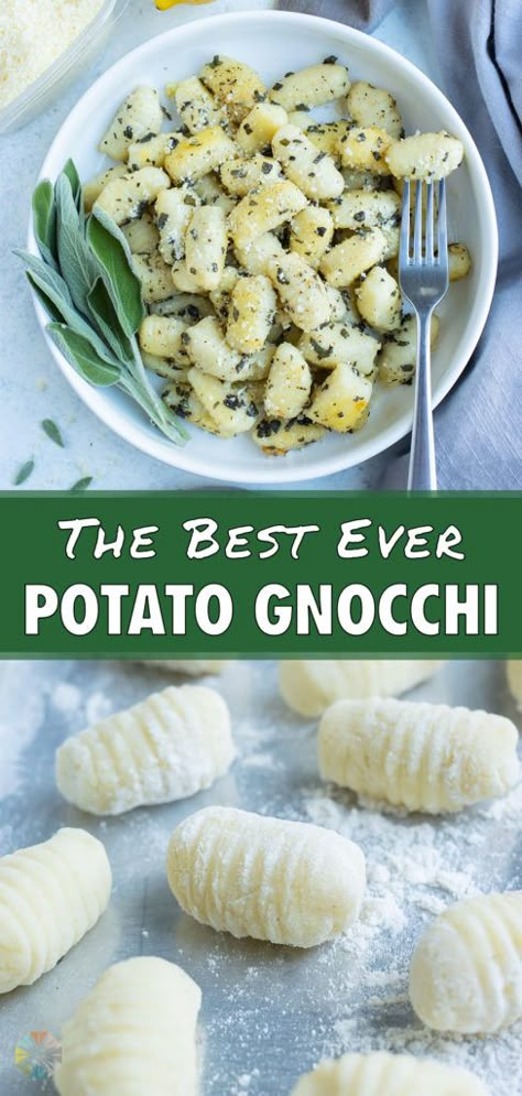 Easy Potato Gnocchi, Homemade Potato Garlic Gnocchi, Light Easy Soup Recipes, Homemade Potato Gnocchi Recipes Easy, Rice Flour Gnocchi, Best Gnocchi Recipes Pasta Sauces, Homemade Gnocchi Recipes Easy, Gnocchi Easy Recipes, How To Make Potato Gnocchi