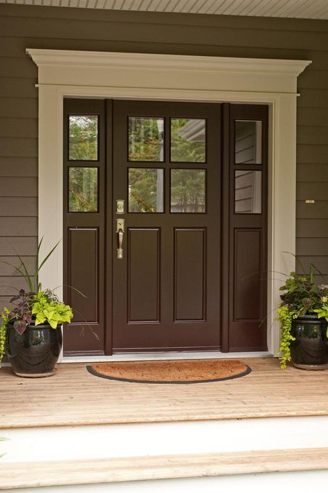 Brown Front Door, Wenge Color, Andersen Doors, Brown Front Doors, Contemporary Interior Doors, Mahogany Doors, Outdoor Doors, Laminate Colours, Porch Doors