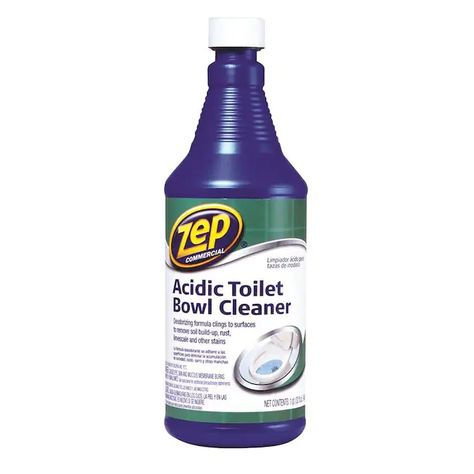 Zep Acidic 32 fl oz Toilet Bowl Cleaner at Lowes.com Best Toilet Bowl Cleaner, Clogged Drain Bathtub, Remove Rust Stains, Drain Repair, Bathtub Drain, Toilet Bowl Cleaner, Hard Water Stains, Toilet Cleaner, How To Remove Rust