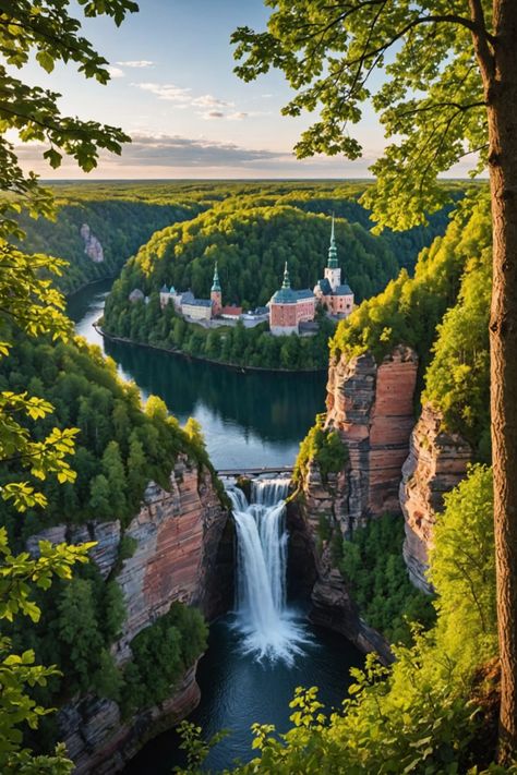 10 Must-Visit Places in Latvia for an Unforgettable Trip! Latvia Nature, Baltic Countries, Visit Places, Gothic Cathedrals, Beautiful Days, Historical Landmarks, Peaceful Places, Adventure Activities, Coastal Towns