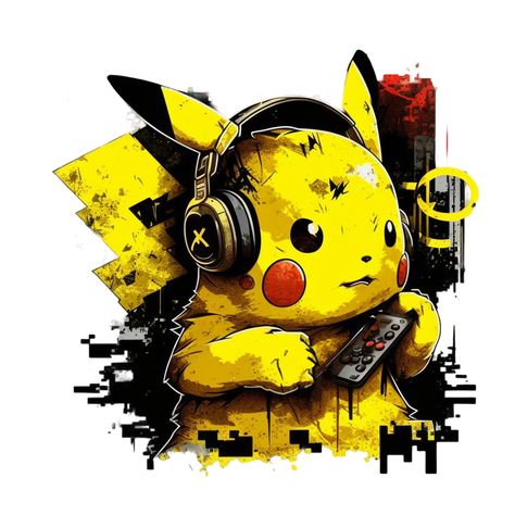 Pokemon Sublimation Designs, Pikachu Tshirt Design, Pokemon T Shirt Design, Pokemon Logo, Anime Rapper, Pokemon T, Japanese Pop Art, Pokemon Stickers, Cubism Art