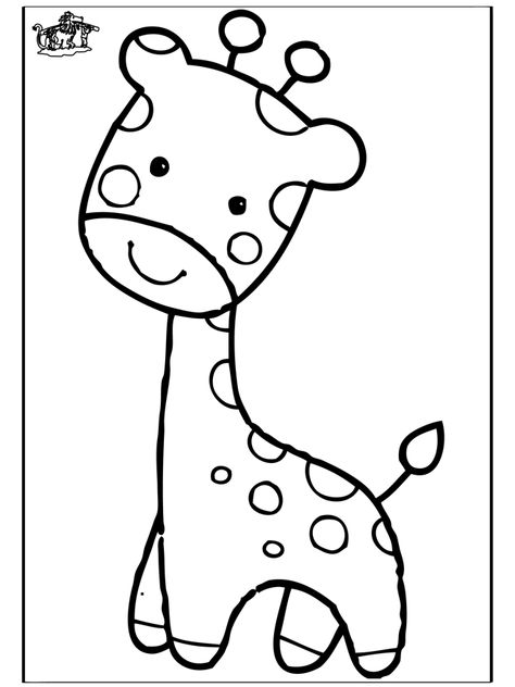 Zoo Animal Coloring Pages, Elephant Outline, Giraffe Coloring Pages, Giraffe Colors, Giraffe Drawing, Cartoon Giraffe, Funny Giraffe, A Giraffe, Pola Sulam