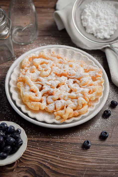 Pancake Mix Funnel Cake, Easy Funnel Cake, Funnel Cake Recipe Easy, Krusteaz Pancake Mix, Sour Cream Blueberry Muffins, Homemade Funnel Cake, Homemade Pancake Mix, Pancake Mix Recipe, Funnel Cake Recipe