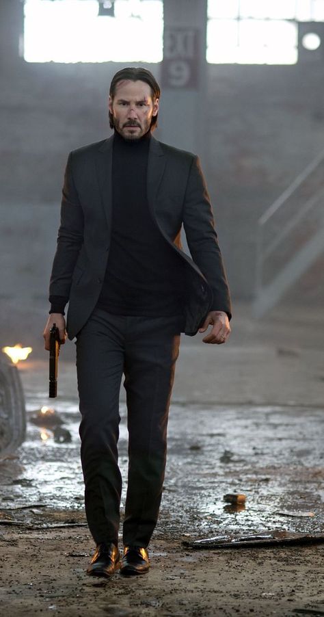 John Wick/Keanu Reeves - IMDb John Wick Turtleneck, John Wick Haircut, John Wick Halloween Costume, John Wick Scenes, Keanu Reeves Outfit, Keanu Reeves Suit, John Wick Costume, Actors Wallpaper, John Wick 2014