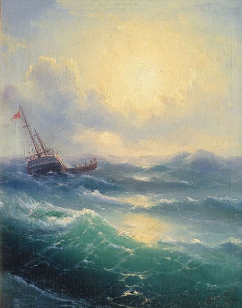 Art Mini Toile, Sea Paintings, Ivan Aivazovsky, Marine Painter, Marine Artist, Albert Bierstadt, Maritime Art, Marine Art, Sea Painting