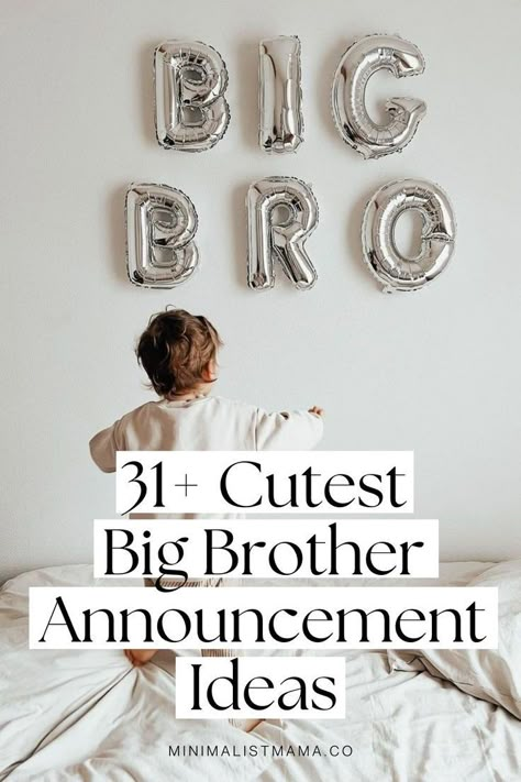 Searching for cute pregnancy announcement ideas for your second pregnancy? These are the CUTEST second baby announcements, perfect for a big sister pregnancy announcement or big brother pregnancy announcement - with tons of photos and caption ideas for inspo! Pregnancy Announcement To Husband Surprise Baby 2, Gender Reveal With Big Brother, Big Bro Announcement, Pregnancy Announcement 2nd Child, 2nd Baby Announcement To Husband Second Child, 2nd Baby Gender Reveal Ideas, Gender Reveal Second Baby, Pregnancy 2 Announcement Ideas, Announcing 2nd Pregnancy