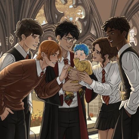 Peeves Harry Potter, Anime Harry Potter, Teddy Lupin, Harry Potter Next Generation, Harry Potter Illustrations, School Love, Gay Harry Potter, Flipagram Instagram, Harry Potter Feels