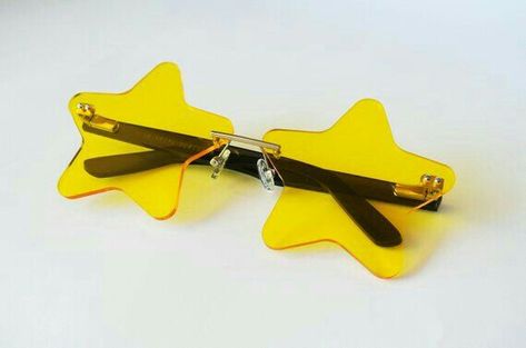 Star Glasses, Booster Gold, Dr Shoes, Rave Party, Cool Glasses, Have Inspiration, Club Kids, Gold Collection, Mellow Yellow