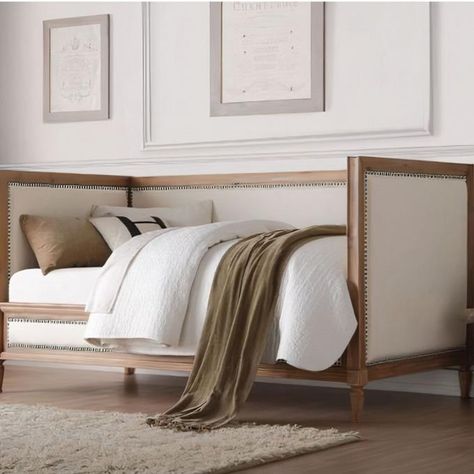 Highlights Customer assembly required - even on delivery. Grey Daybed, Metal Daybed With Trundle, Wooden Daybed, Twin Daybed With Trundle, Twin Size Bed Frame, Upholstered Daybed, Classic Living Room, Twin Mattress Size, Daybed With Trundle