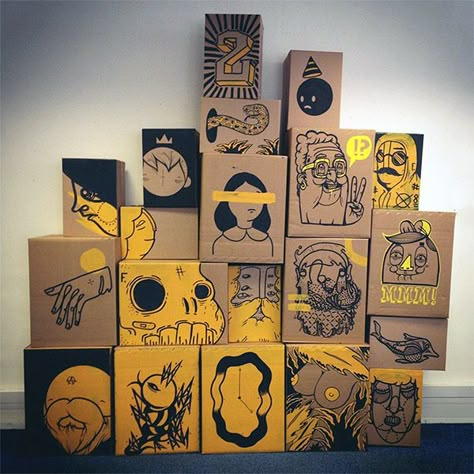 معرض فني, Exhibition Display Design, Cardboard Sculpture, Exhibition Display, Cardboard Art, School Art Projects, Middle School Art, Art Club, Art Festival