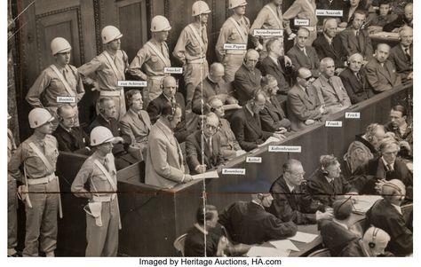 Unknown Photographer (20th Century). Nuremberg Trials, 1945-1946. | Lot #38146 | Heritage Auctions Nuremberg Trials, Invasion Of Poland, Press Photo, Germany