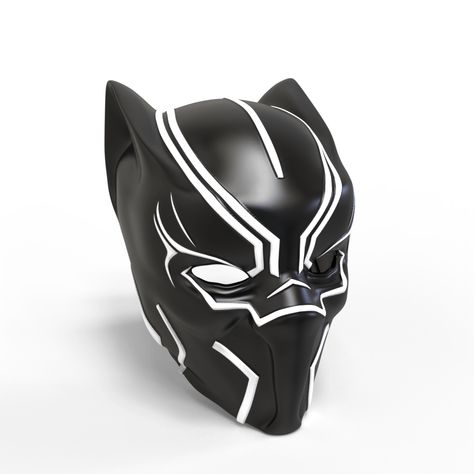 Black Panther Helmet, Forest Whitaker, The Black Panther, 3dprinting Design, 3d Printing Technology, Printing Design, 3d Printable, Black Panther, Panther