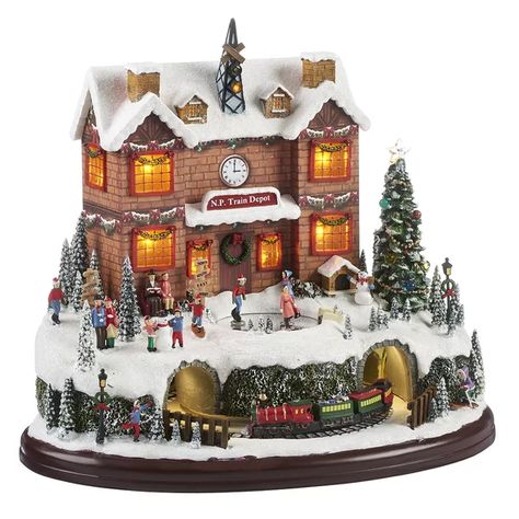 You'll love the LED Polar Train Station Amusement at Wayfair - Great Deals on all Décor & Pillows products with Free Shipping on most stuff, even the big stuff. Hark The Herald Angels Sing, Sims Houses, Hanging Ghosts, Christmas Rugs, Christmas Train, Holiday Magic, Department 56, Village Houses, Christmas Wall Art