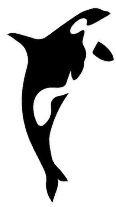 Shark Sillouhette, Animal Silhouette Stencil, Orca Silhouette, Shark Silhouette, Scroll Saw Patterns Free, Animal Stencil, Silhouette Template, Water Drawing, Silhouette Stencil