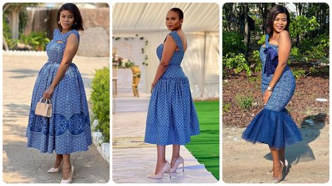 Shweshwe Dresses South Africa, Shweshwe Dresses Patterns, Seshweshwe Dresses, Africa Fashion Traditional, Africa Fashion Woman, Shweshwe Fabric, Africa Fashion Style, South Africa Fashion, Shweshwe Dresses