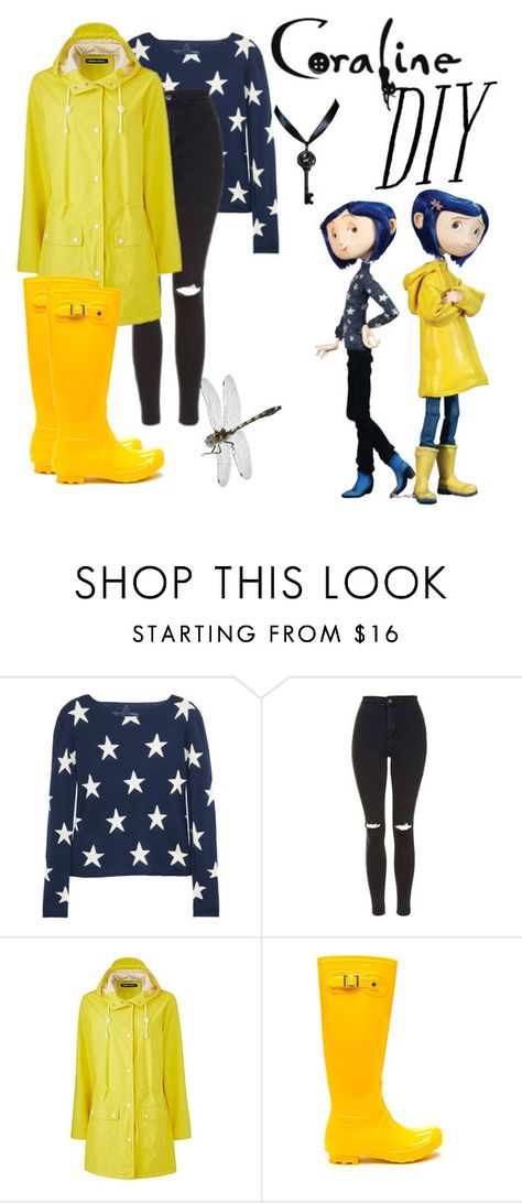 "DIY Coraline Costume" by ashleyefrase ❤ liked on Polyvore featuring Banjo & Matilda, Topshop, halloweencostume and DIYHalloween Diy Coraline Costume, Coraline Halloween Costume, Coraline Costume, Holloween Costume, Halloween Costumes Ideas, Casual Cosplay, Halloween Costumes Makeup, Cute Halloween Costumes, Halloween 2017