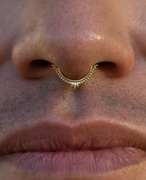 Dainty Septum Ring Gold, Septum Nose Ring Aesthetic, Septum Jewelry Aesthetic, Nostril Piercing Aesthetic, Septum Piercing Aesthetic, Septum Piercing Gold, Septum Piercing Rings, Gold Septum Piercing, Septum Jewellery