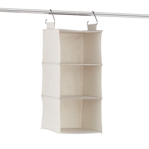 The Container Store Hanging Wide Closet Organizers | The Container Store Wide Closet, Clear Shoe Boxes, Messy Bedroom, Shoe Storage Boxes, Closet Storage Bins, Office Closet, Compartment Organizer, Hanging Closet Organizer, Clothing Closet