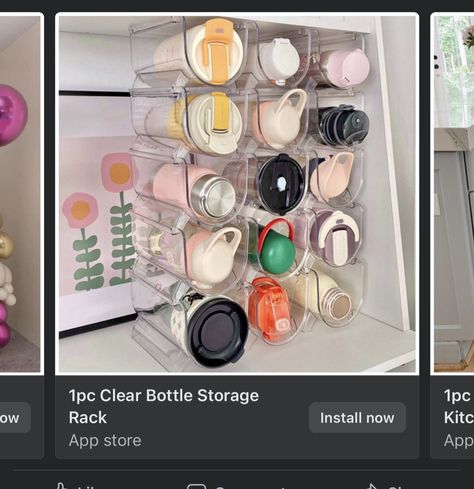 Water Bottle Organization, Bottle Tray, Table Top Wine Rack, Cup Storage, Kitchen Storage Rack, Thermos Cup, Accessories Holder, Bottle Storage, Bottle Rack