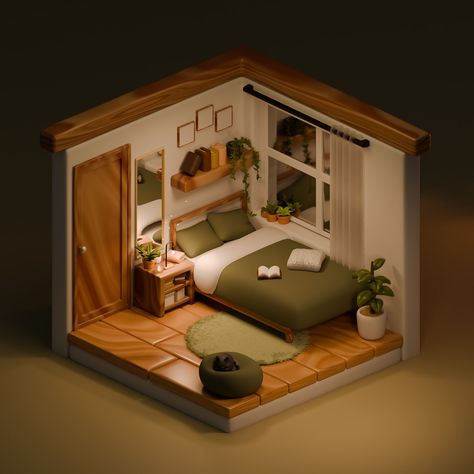 🪴 cozy earthy bedroom 🪴 swipe for details! after such a long art block, i'm finally starting to create again🥹 i genuinely miss interacting with everyone and feeling like i missed out on so much😭 do you have plants in your bedroom? #blender #blender3d #blenderrender #plants #cozy #isometricroom #isometricart #bedroominspo Isometric Bedroom 3d, Isometric 3d Room, Blender Bedroom, Cozy Earthy Bedroom, Isometric Rooms, Roblox Builds, Isometric Room, Sims Challenge, Long Art