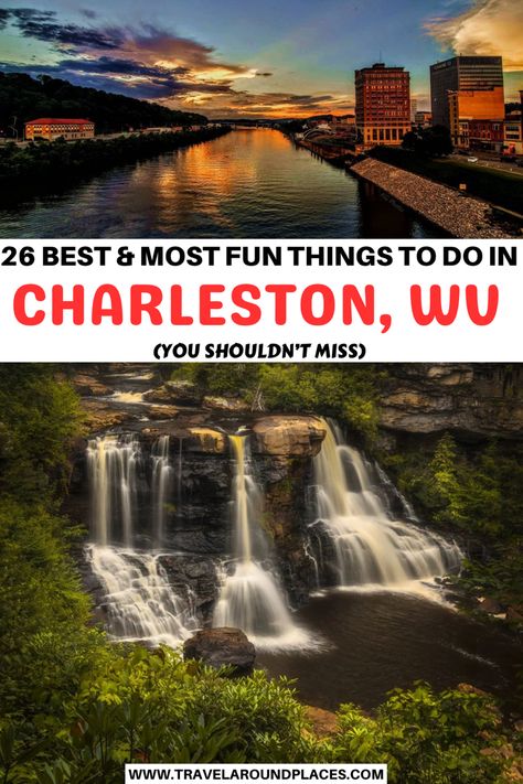 26 Best & Most Fun Things to do in Charleston West Virginia | top things to do in Charleston | unique things to do in Charleston | outdoor things to do in Charleston | amazing things to do in Charleston | places to visit in Charleston | things to see in Charleston | #thingstodo #bucketlist #roadtrip #hiking #charleston #usatravel West Virginia Charleston, Charleston Wv Things To Do, Charleston West Virginia Things To Do In, West Virginia Road Trip, Things To Do In West Virginia, Charles Town West Virginia, West Virginia Waterfalls, Roadtrip Ideas, West Va