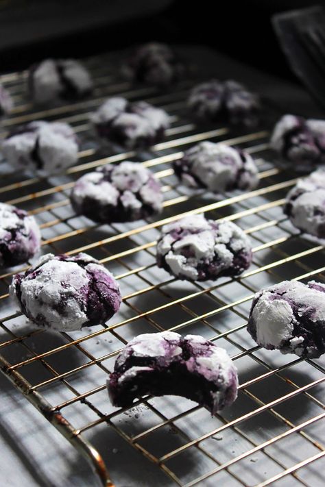 Ube Crinkle Cookies Ube Crinkles Cookies Recipe, Ube Crinkle Cookies, Crinkles Recipe, Moving To New York, Asian Grocery Store, Purple Yam, Throw It Back, Filipino Desserts, Asian Grocery