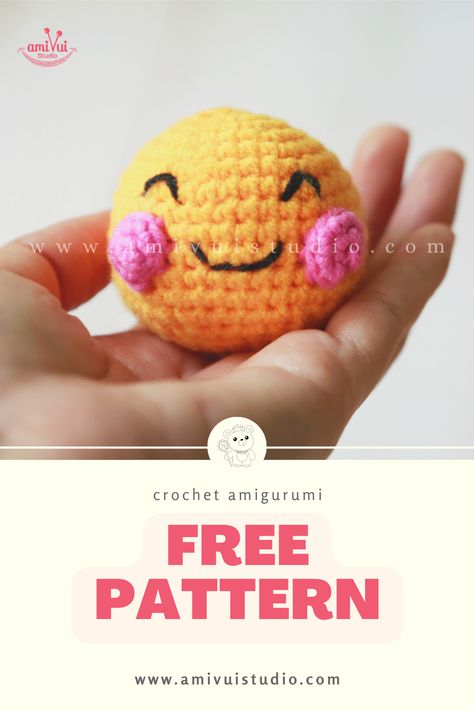 Craft your own collection of adorable tiny Emoji Icons with this free crochet pattern by Amibuzz. These mini amigurumi are bursting with expressions, perfect for adding a touch of whimsy to your keychains, bags, or gifts. Follow the step-by-step instructions to crochet these cuties, and let your creativity shine. Get ready to bring smiles wherever you go! Emoji Icon, Mini Amigurumi, Cute Emoji, Amigurumi Free, Amigurumi Crochet, Crochet Ideas, Step By Step Instructions, Crochet Amigurumi, Free Crochet Pattern