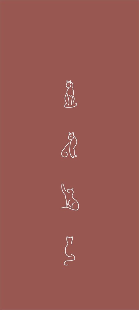 #cat #mobileWallpaper #lineArt #minimalist #catLover Minimalist Home Screen Wallpaper, Cat Lovers Wallpaper, Minimal Phone Wallpaper, Lovers Wallpaper, Minimalist Phone, Cat Background, Cat Art Illustration, Tattoo Cat, Anime Friendship