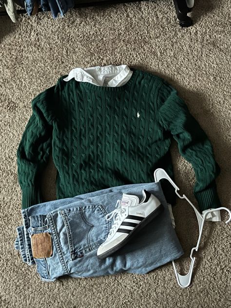 Grandpa Core Outfits Men, Sweater Outfits Men, Money Clothes, Knit Sweater Outfit, Trendy Boy Outfits, Classy Outfits Men, Shoes Outfit Fashion, Stylish Men Casual, Mens Trendy Outfits