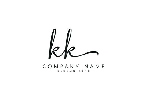 Handwriting KK logo design. KK logo design vector illustration on white background. free vector Kk Logo Design, Kk Logo, Backgrounds Free, Event Rental, Design Vector, Company Names, Handwriting, Vector Art, White Background