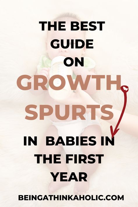 Growth spurts in babies are normal but the changes in feeding and sleep schedule can worry new parents. This post is your best guide on when to expect growth spurts and tips to handle them better. #growthspurts #newborn Baby Leaps And Growth Spurts, Growth Spurt Chart, Baby Growth Spurts, Formula Fed Babies, Do Baby, Baby Growth, Parents Baby, Baby Development, Traveling With Baby